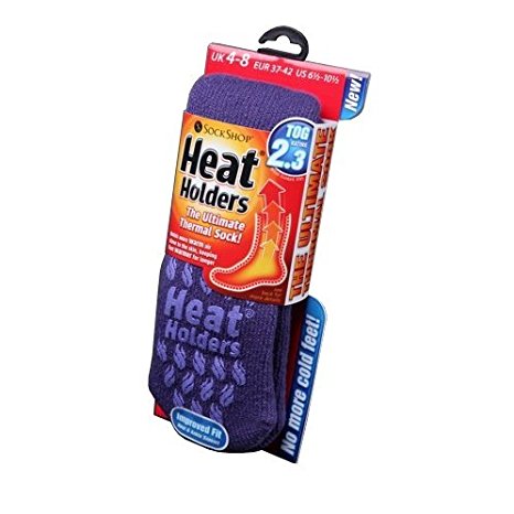 Womens/Ladies Heat Holders Extra Warm Thermal Slipper Socks (2.3 Tog)
