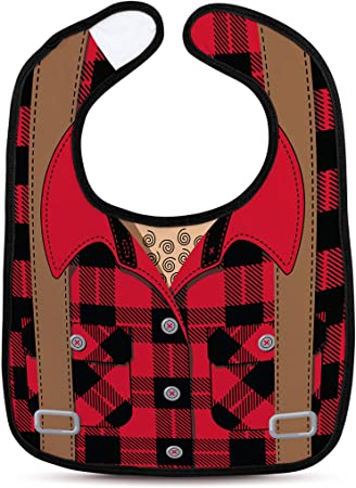 Genuine Fred Chill Baby Dressed to Spill - Lumberjack Bib Set with Saw Teether