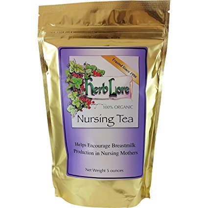Herb Lore Organic Nursing Tea - Loose Leaf - Naturally Increase Breastmilk Supply While Helping Calm Baby's Tummy
