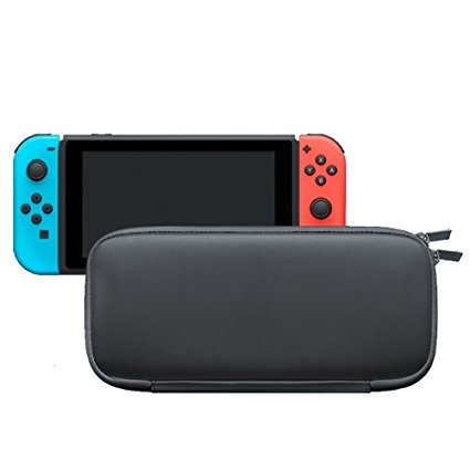 Nintendo Switch Hard Carrying Case - BMOUO Hard Shell Carrying Case for Nintendo Switch-Black Protective Hard Portable Travel Carry Case Shell Pouch for Nintendo Switch Console