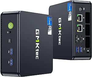 GMKtec Mini PC, K7 Plus 13th Intel Core i7-13620H (10C/16T, up to 4.9GHz), Preinstalled Windows 11 Pro 32GB DDR5 RAM (16GB*2)/1TB PCIe Gen4 SSD Mini Desktop Computer, i225V Dual NIC/USB-C/USB4.0