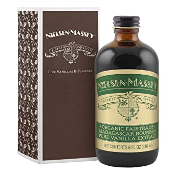 Nielsen-Massey Organic Fairtrade Madagascar Bourbon Pure Vanilla Extract, with Gift Box, 8 ounces