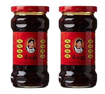 Laoganma (Lao Gan Ma) Black Beans Chili Sauce, 9.88 oz (Pack of 2)