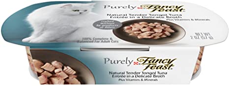 Fancy Feast Purely Tender Tongol Tuna Cat Food, 2-oz, case of 10