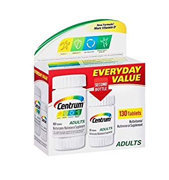 Centrum Adults Under 50 Multi-Vitamin Supplement, 130 Count