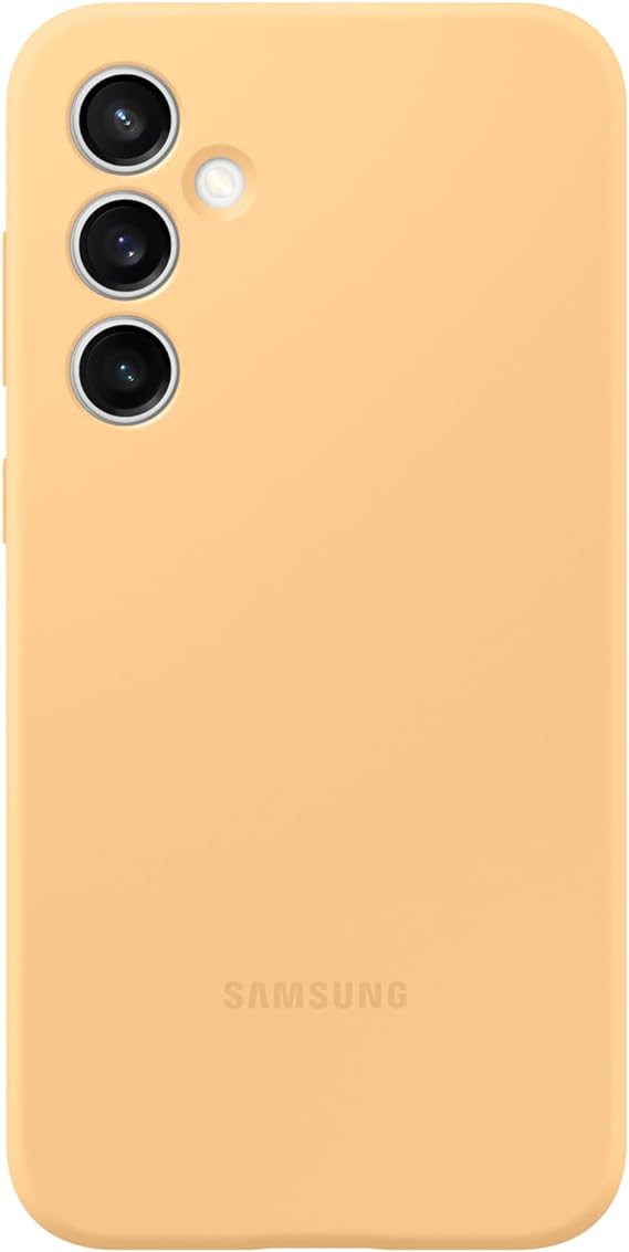 SAMSUNG Galaxy S23 FE Silicone Phone Case, Protective Cover with Color Variety, Smooth Grip, Soft and Sleek Design, Seamless Fit, US Version, EF-PS711TOEGUS, Apricot Orange