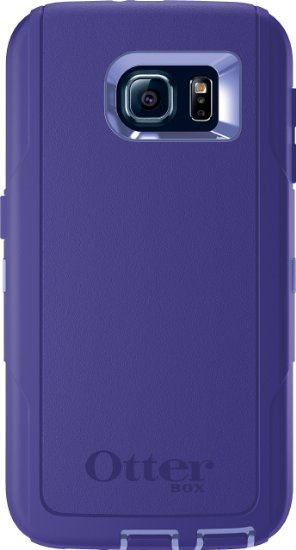 OtterBox DEFENDER SERIES for Samsung Galaxy S6 - Frustration-Free Packaging  - Purple Amethyst (Periwinkle Purple/Liberty Purple)