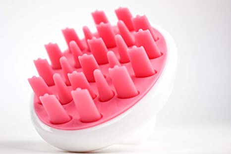Zyllion ZMA-12-GR Shampoo Scalp Massage Brush (Pink)