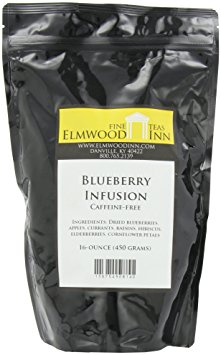 Elmwood Inn Fine Teas, Blueberry Caffeine-Free Fruit Infusion, 16-Ounce Pouch