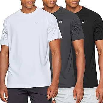 Men's Dry Fit Short Sleeve T-Shirt Crewneck Lightweight Tee Shirts for Men Workout Athletic Casual