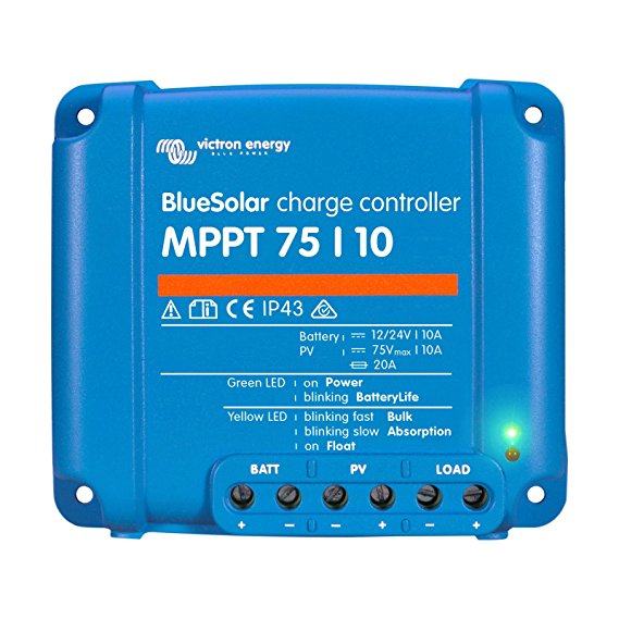 Victron BlueSolar MPPT 75/10 Charge Controller - 10 Amps / 75 Volts