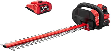 Skil HT4221-10 PWRCore 40 24” Brushless 40V Hedge Trimmer Kit Includes 2.5Ah Battery and Auto PWRJump Charger
