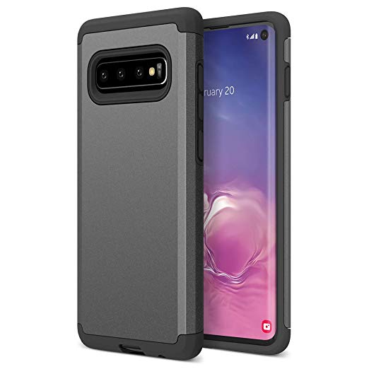 Trianium Protanium Case Designed for Galaxy S10 with GXD Impact Gel Cushion/PowerShare Compatible/Reinforced Hard Bumper Frame [Premium Protection] Heavy Duty Covers for Samsung Galaxy S 10 (2019)
