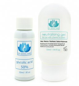 30ml 40% Glycolic Acid Peel for face Normal Skin with 50ml Neutraliser Gel and Free Applicator Brush. Wrinkle Anti-ageing for fresh youthful looking skin