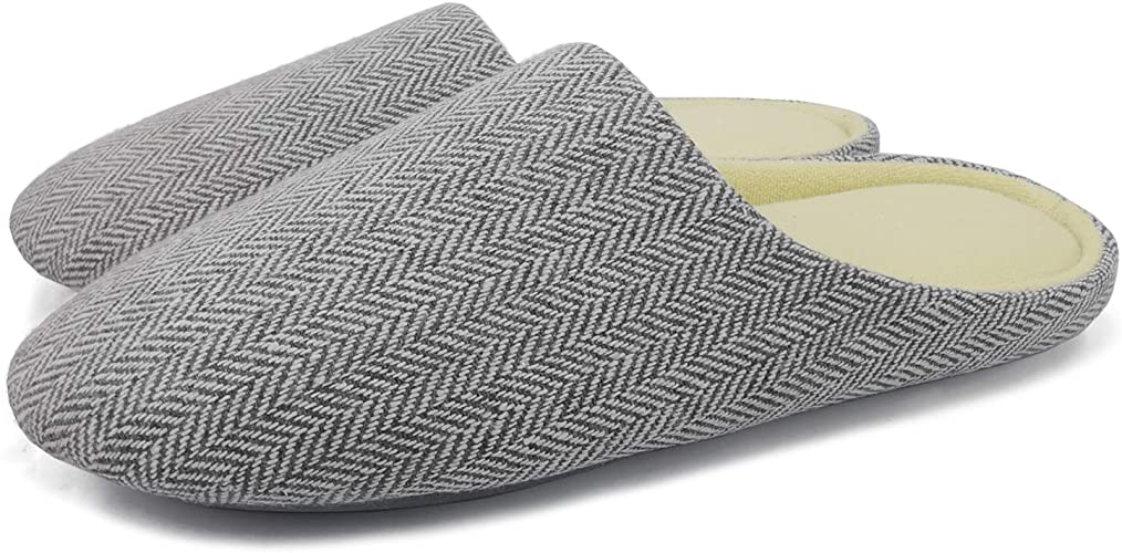 ofoot Women's Indoor Slippers,Memory Foam Washable Cotton Non-Slip Home Shoes