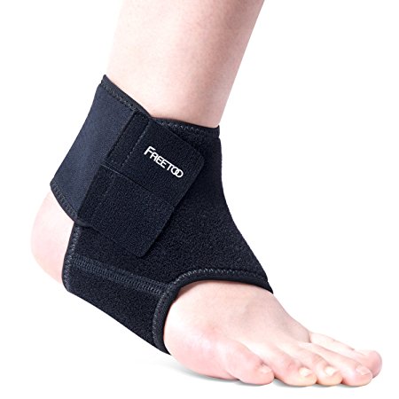 FREETOO Ankle Support Quality Breathable Neoprene with Fully-Customized Strapping L