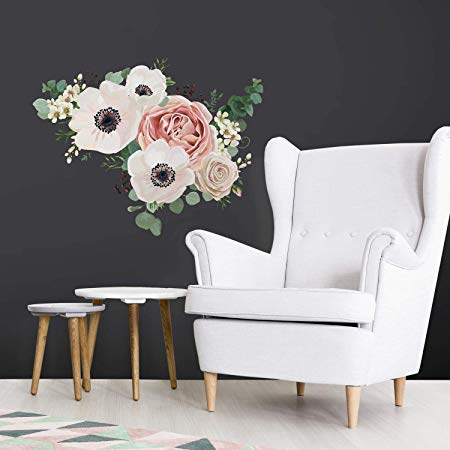 RoomMates Fresh Floral Peel And Stick Giant Wall Decals