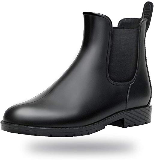 babaka Women Rain Boots Waterproof Ankle Garden Shoes Anti-Slip Chelsea Booties