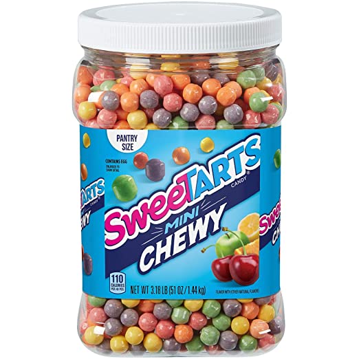 SweeTARTS Mini-Chewy Tangy Candy Five Fruity Flavors, 51 Oz