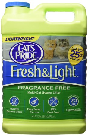 Oil Dri Cat's Pride Fresh and Light Premium Clumping Fragrance Free Scoopable Cat Litter