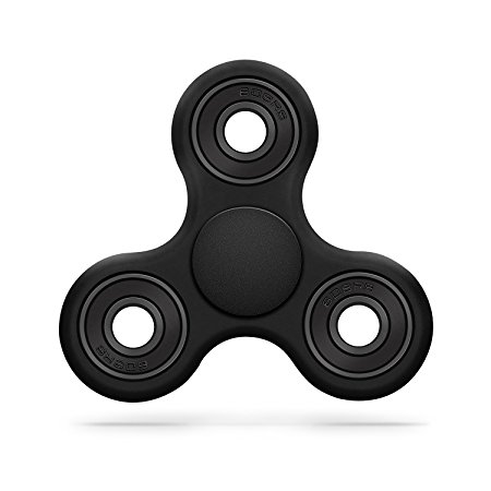 Bernito Hand Spinner EDC Fidget Spinner Toy Focus Toy with Hybrid Ceramic Bearing Ultra Durable Non-3D printed(Black)