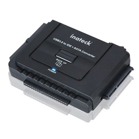 Inateck Universal USB 3.0 to IDE/ SATA Converter Hard Drive Adapter with Power Switch for 2.5"/3.5"SATA HDD/SSD & IDE HDD Drives Optical Drive, Include 12V 2A Power Adapter and USB 3.0 Cable