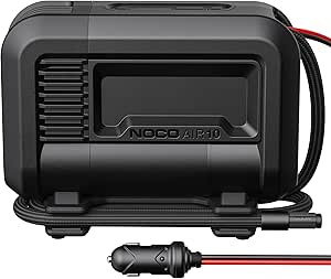 NOCO AIR10 UltraFast 10A Tire Inflator, 12V Portable Air Compressor and Air Pump, Rated at 60 PSI, Inflates Tires from 0-40 PSI in 3.8 Minutes with a Digital Gauge, Smart Pressure and Auto-Shutoff