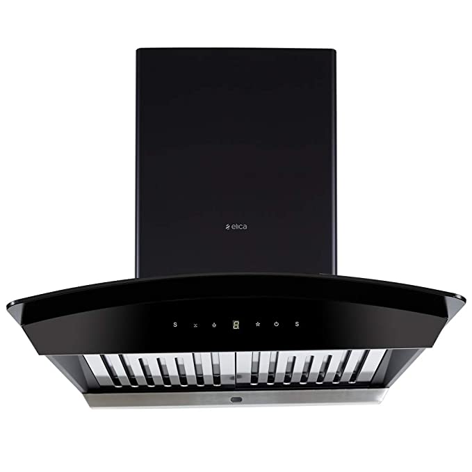 Elica 60 cm 1200 m3/hr Auto Clean Chimney (WDAT HAC 60 MS NERO, Touch   Motion Sensor Control, Black)