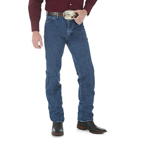 Men's Wrangler® Gold Buckle Slim Fit Jeans 30 Inseam Stone Wash 33