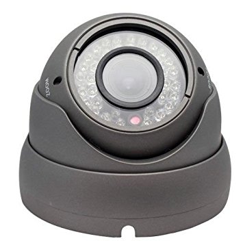 1/3" Sony Sensor 1200TVL Dome Security Camera CCTV 720p HD Vandalproof IP66 Varifocal 2.8-12mm Metal Gray