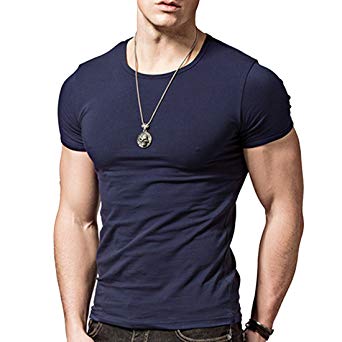 Acooe Short Sleeves T-Shirts Crew-neck,Tight-fitting T-shirt, sport t-shirt for men
