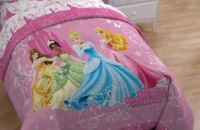 Disney Princess Sheet Set in Full Size ~ Cinderella, Tiana, Sleeping Beauty & Belle