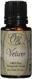 Vetiver Oil By Ovvio Oils -100 Pure Premium Grade Essential Oil Promotes Circulation Focus and Mental Clarity in Conjunction with Massage to Relax and Calm - Also Boosts The Immune System - Comparable to Doterra Vetiver Young Living Essential Oils Healing Solutions Sun Organic Edens Garden Now with 50 More Oil and 100 Authentic - Origin Sri Lanka - Large 15 Ml