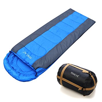 FENICAL Sleeping Bag Envelope Lightweight 20-50F, for 3-4 Season Outdoor Camping and Hiking