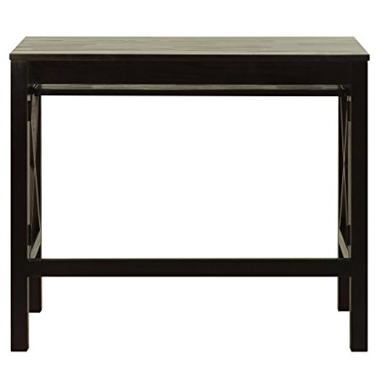 Casual Home Montego Folding Desk with Pull-Out Tray-Espresso