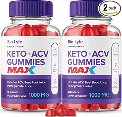 (2 Pack) Biolyfe Keto Gummies Max Strength Biolife Keto Gummies Bio Lyfe Biolife Keto ACV Gummies Bio Life Keto Gummies (120 Gummies)