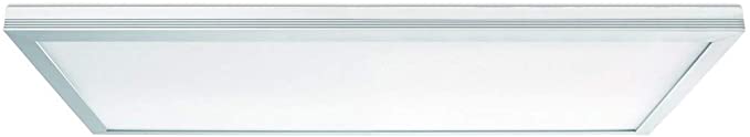 Leviton SKT12-CW Skytile 20-Watt Brushed Aluminum 1 x 2 Integrated LED Flat Panel Light, Cool White Temperature