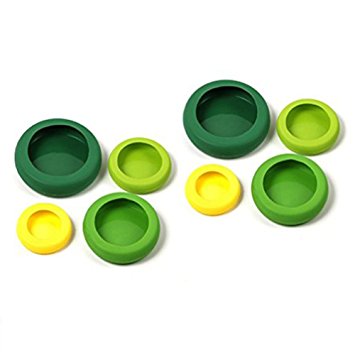 Farberware Assorted Food Huggers, Set of 8, Green