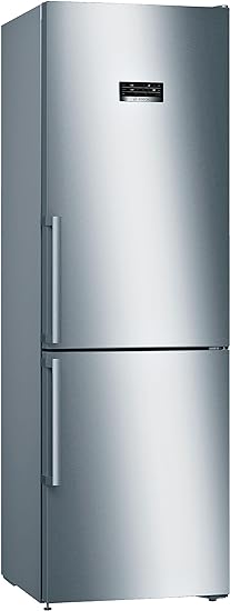 Bosch Frigorífico Combi NoFrost, 186 x 60 x 66 cm, VitaFresh Plus con Tirador exterior, Acero inoxidable antihuellas, KGN36XIEP