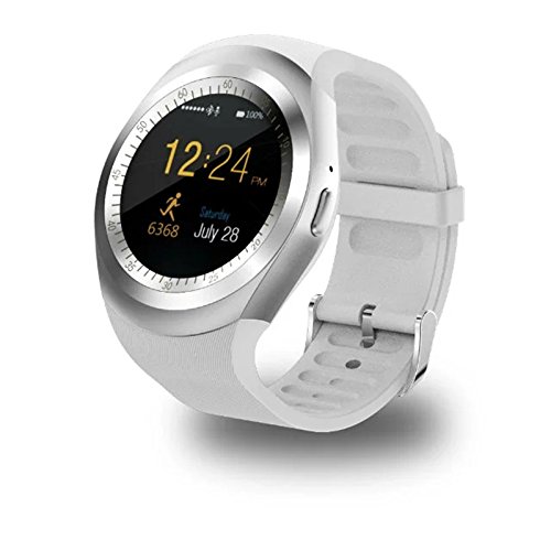 Zantec Intelligent Watch Waterproof Bluetooth Smart Wrist Watch with SIM Card Multiple Strong Functions for Android Smart Phone Samsung HTC Sony LG Huawei Lenovo and iPhone White