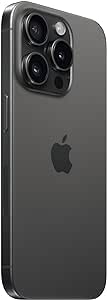 Apple iPhone 15 Pro, 256GB, Black Titanium - Unlocked (Renewed)