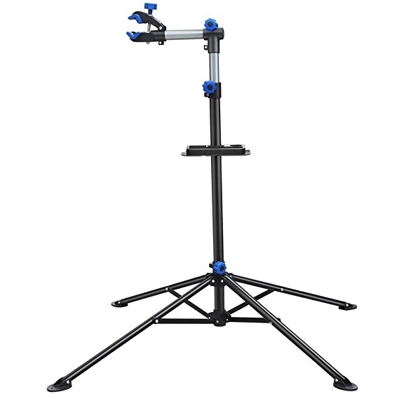 Yaheetech Adjustable 52" to 75" Pro Bike Repair Stand w/ Telescopic Arm & Balancing Pole Cycle Bicycle Rack