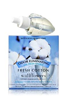Bath & Body Works Wallflowers Home Fragrance Refill Bulbs Fresh Cotton 2 Pack