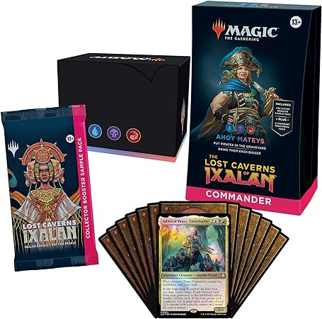 Magic: The Gathering The Lost Caverns of Ixalan Commander Deck - Ahoy Mateys (100-Card Deck, 2-Card Collector Booster Sample Pack   Accessories)