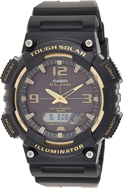 Black Mens Analog-Digital Casual Solar Casio Watch Solar Powered AQ-S810W-1A3