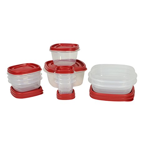 Rubbermaid Easy Find Lid Food Storage Container, BPA-Free Plastic, 20-Piece Set (1777172)