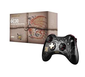 MSI Gaming Wireless Rechargeable Dual Vibration Gaming Controller for PC and Android (Force GC30 Monster Hunter Edition)