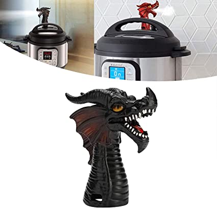 Steam Release Diverter,Instant Pot Steam Diverter Fire-breathing Dragon Steam  Release Accessory Steam Diverter for Pressure Cooker Kitchen Supplies