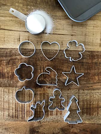 Every Season Cookie Cutter Set Stainless Steel Circle Cutter Holiday Cookie Cutters
