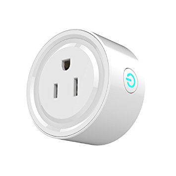 Smart Mini Wifi Plug by MadBee Tech | Works with Amazon Echo Alexa Voice Control | No Hub Required | iHome Timer Control Outlet | iPhone, Android Compatible